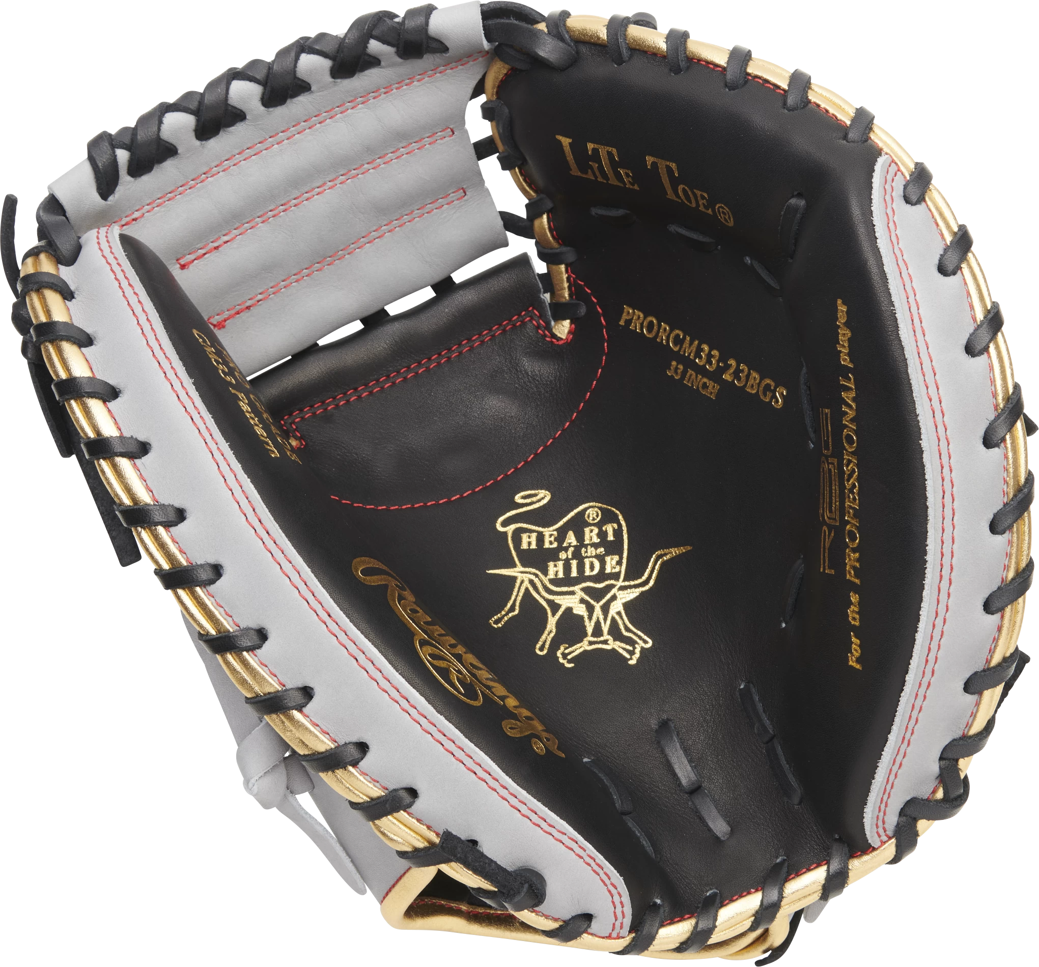 Rawlings Heart Of The Hide R2G 33" Baseball Catcher's Mitt: PRORCM33-23BGS - Image 3