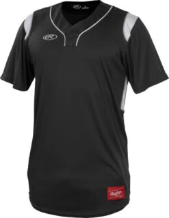 Rawlings Apparel YHBJ Youth Hidden Button Placket Jersey