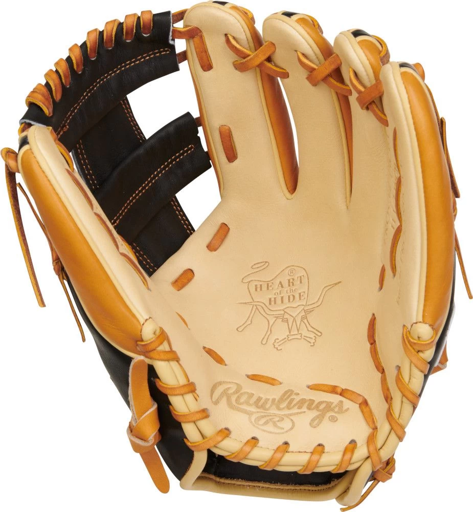 11.5 Inch Rawlings Heart Of The Hide Adult Infield Baseball Glove PRO934-13CBT - Gold Glove Club: February - Image 2