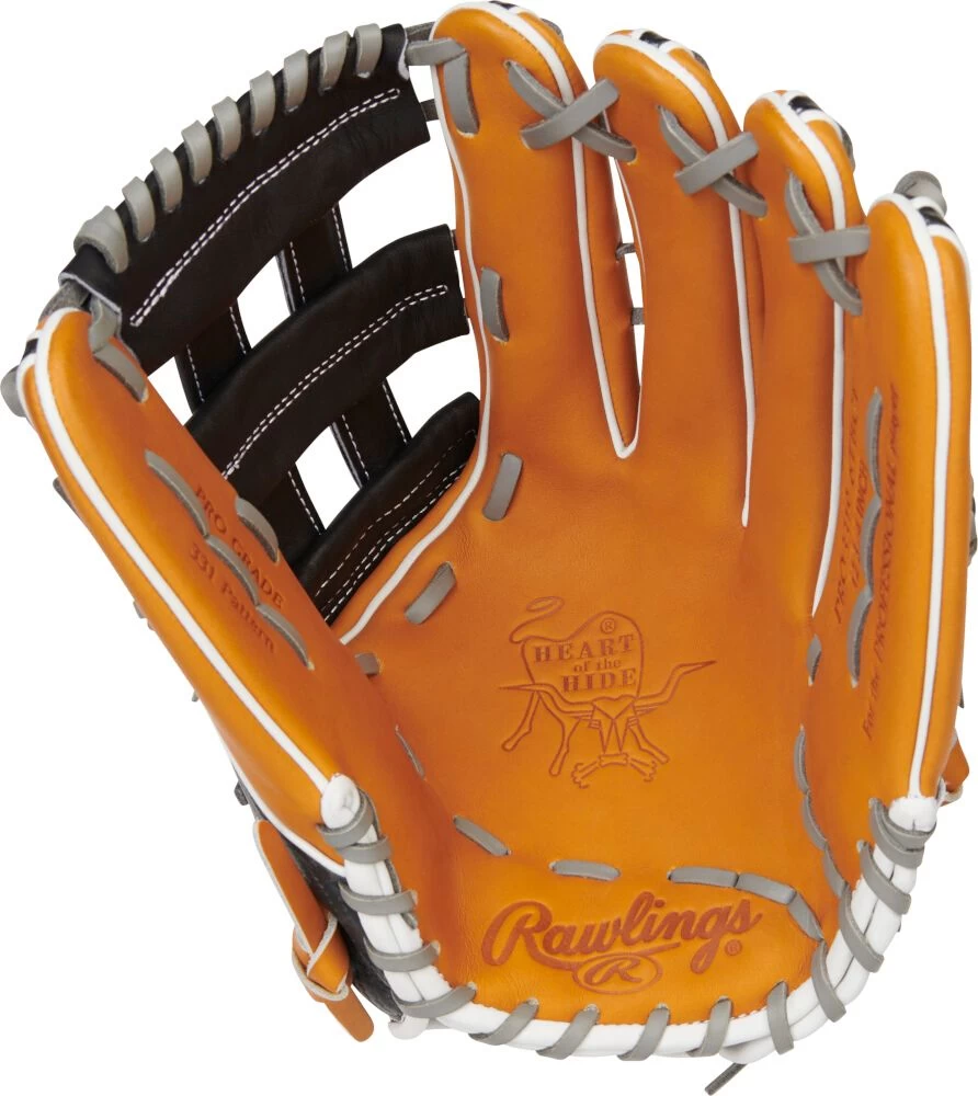 12.75 Inch Rawlings Heart Of The Hide Hypershell Adult Outfield Baseball Glove PRO3319-6TBCF - Image 2