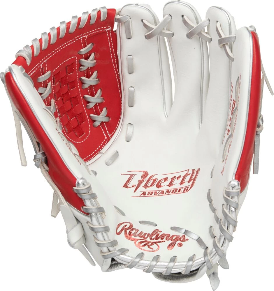 12.5 Inch Rawlings Liberty Advanced Color Series 4.0 Women's Fastpitch Softball Glove RLA125-18WSP - Image 2