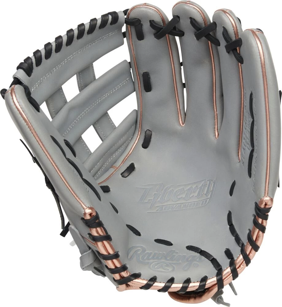 12.75 Inch Rawlings Liberty Advanced Color Series 4.0 Women's Fastpitch Softball Outfield Glove RLA1275SB-6GRG - Image 2