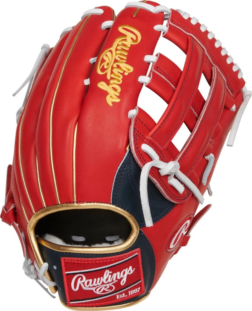 12.75 Inch Rawlings Pro Preferred Ronald Acuna's Adult Outfield Baseball Glove PROSRA13