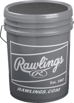 Rawlings R100-UP Ultimate Practice Combo R100-UP1BUCK24 Raised Seam High School Practice Baseball W/ Bucket