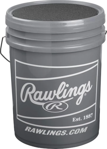 Rawlings R100-UP Ultimate Practice Combo R100-UP1BUCK24 Raised Seam High School Practice Baseball W/ Bucket