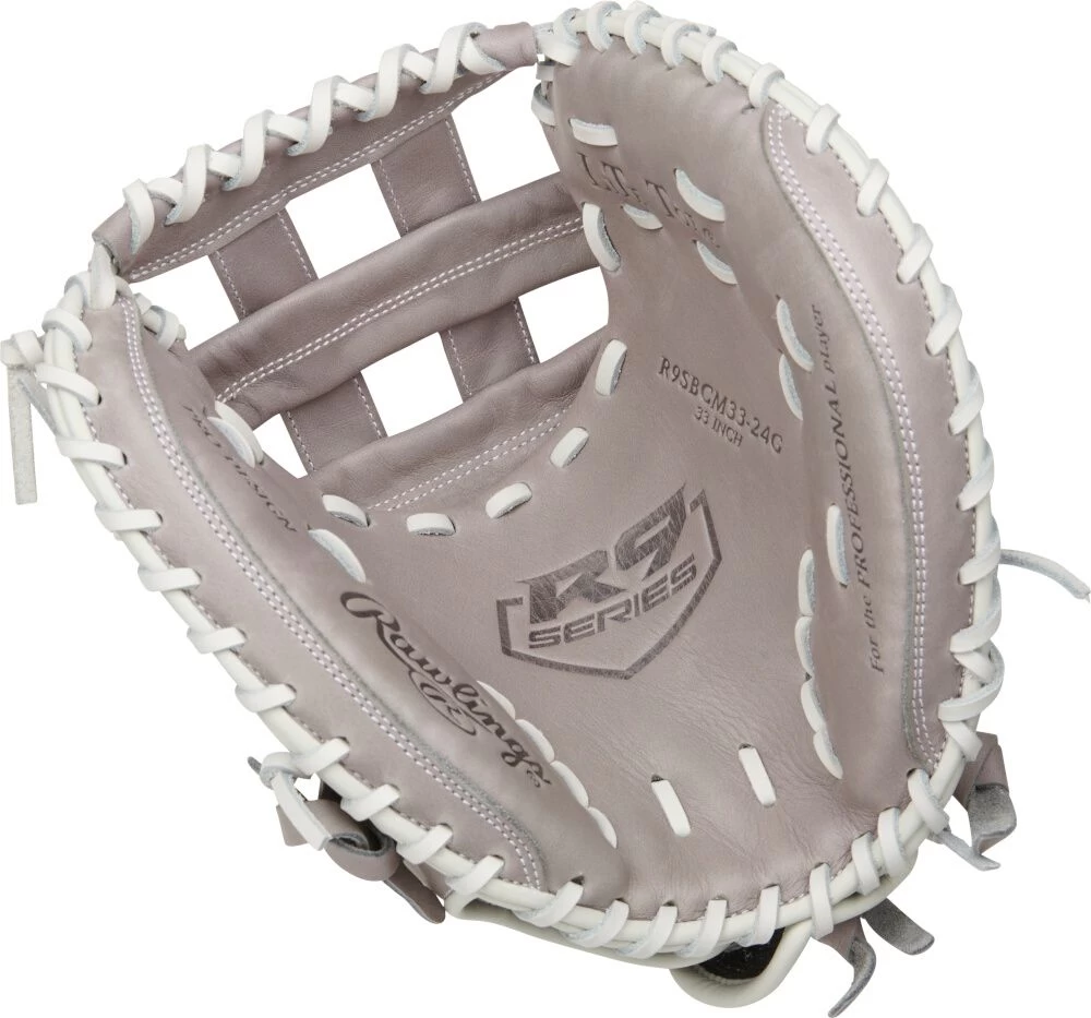 33 Inch Rawlings R9 Women's Fastpitch Softball Catcher's Mitt R9SBCM33-24G - Image 2