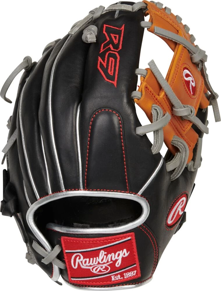 11.25 Inch Rawlings R9 Contour Youth Infield Baseball Glove R91125U-2BT