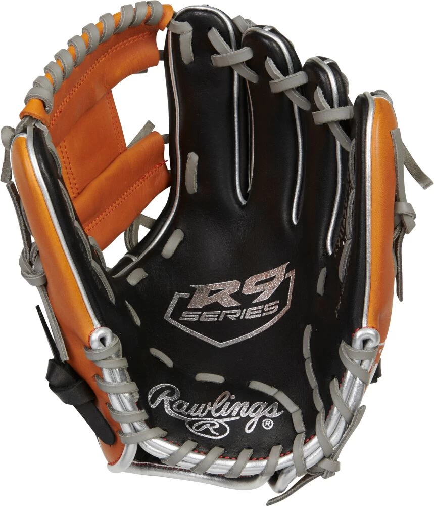 11.25 Inch Rawlings R9 Contour Youth Infield Baseball Glove R91125U-2BT - Image 2