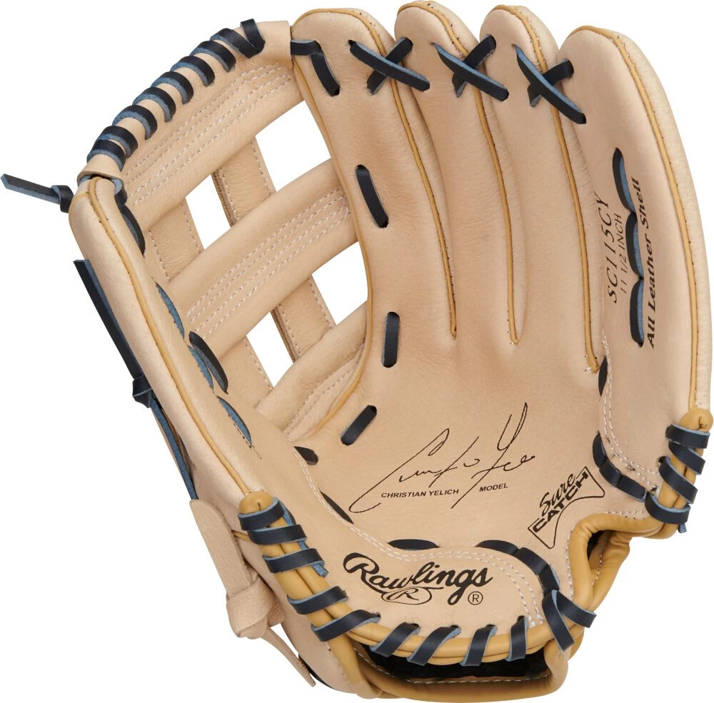 11.5 Inch Rawlings Sure Catch Youth Pro Taper Baseball Glove SC115CY - Image 2